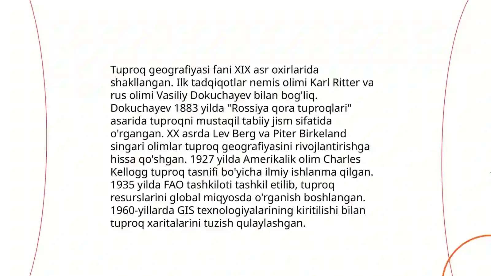 O'zbekistonda "Tuproqlar geografiyasi fanining rivojlanishi 3