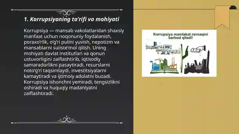 Korrupsiyaning mohiyati va uning oqibatlari 3