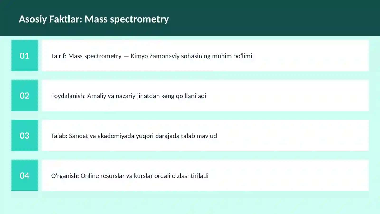 Mass spectrometry 3