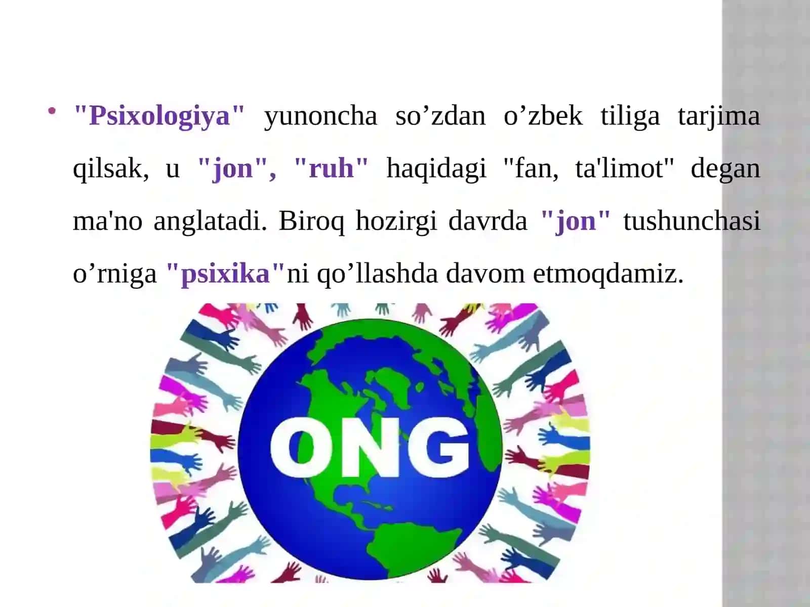 Psixologiya haqidagi tasavvurlar rivojlanishining asosiy bosqichlari 3