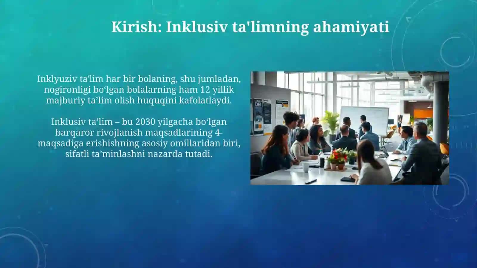 Inklyuziv taʼlim boʻyicha xalqaro hujjatlar 3