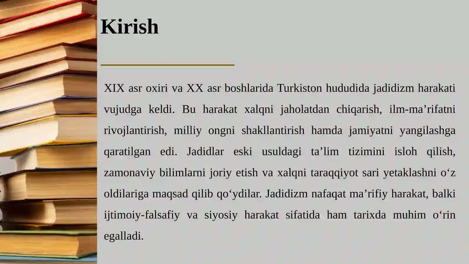 Jadidizm falsasining shakllanishi tarixi va uning ijtimoiy-falsafiy tahlili. 3