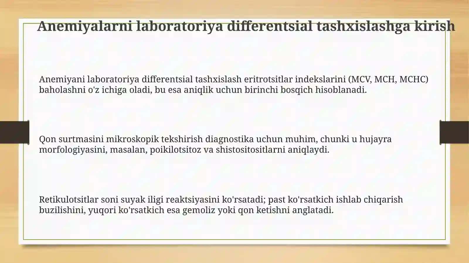Anemiyalarlabarotordifferensialdiagnostikasi 3