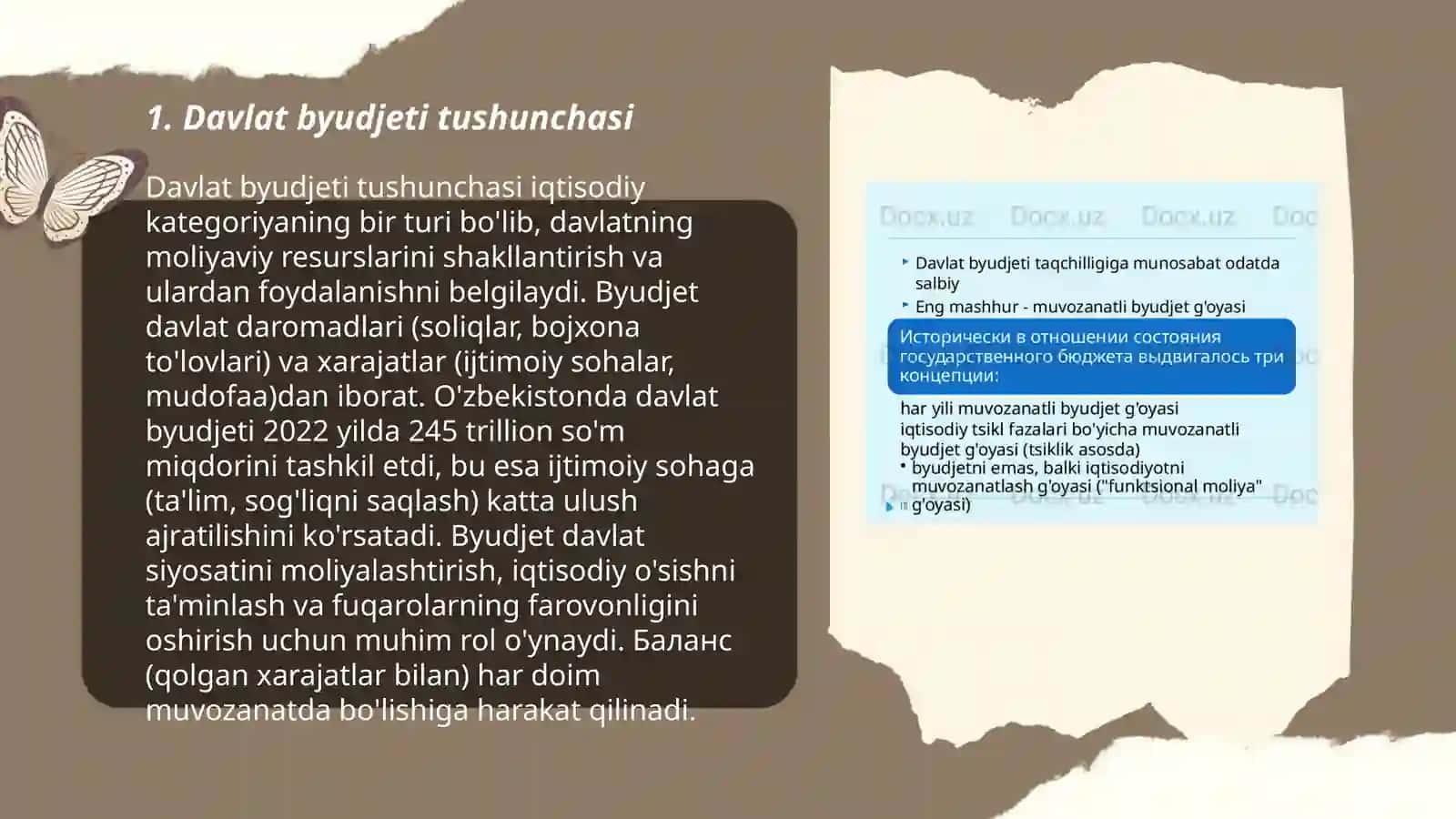 Davlat byudjeti va uning tarkibi 3
