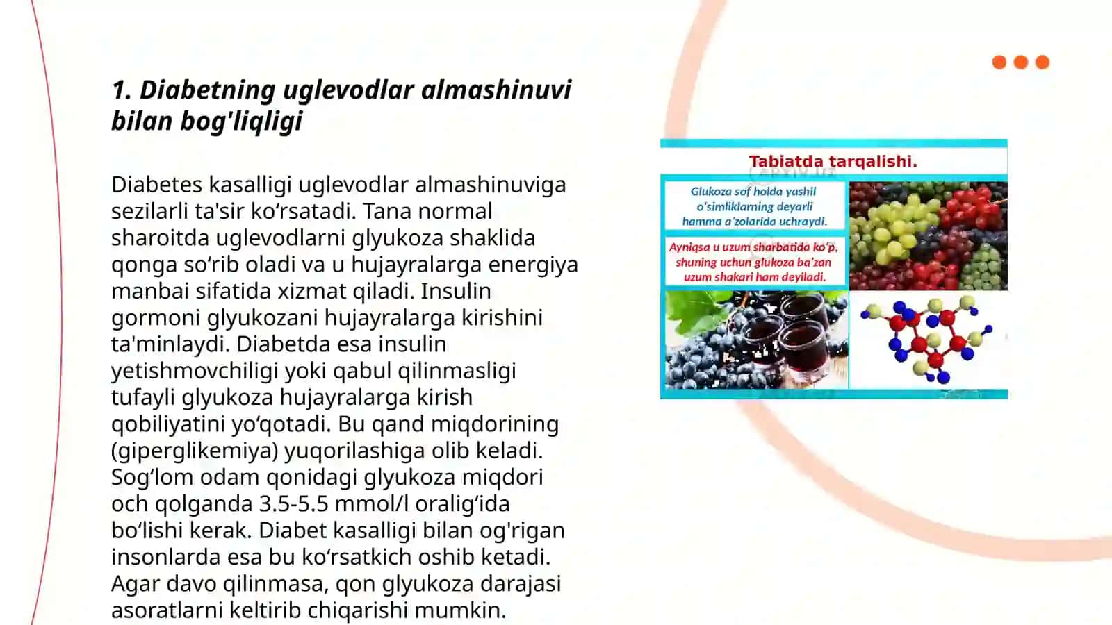 Uglevodlar almashinuvi boshqarilishining buzilishi 3