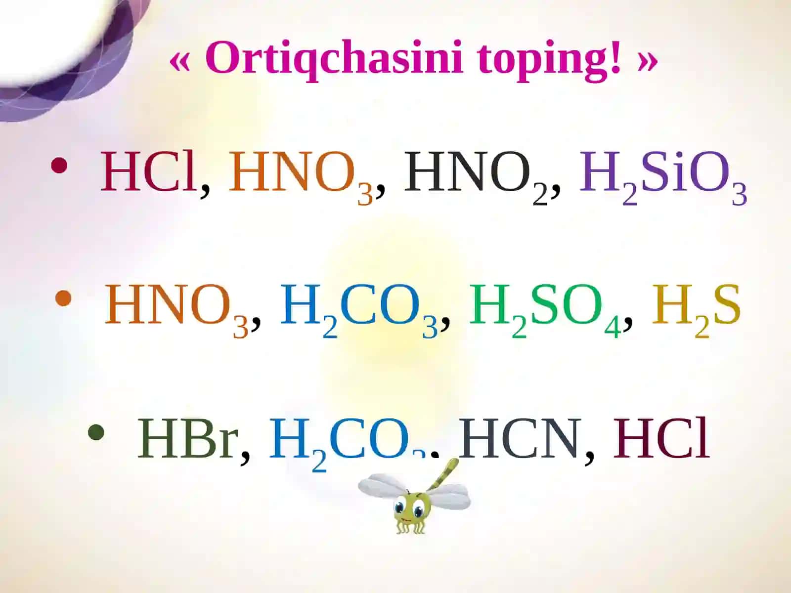 Kislotalarning olinishi xossalari 3