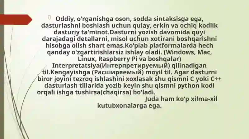 Masalalarning algaritmini tuzish va shu algoritm asosida Python dasturlash tili yordamida foydalanuvchi grafik interfeysi bilan ishlash. 3