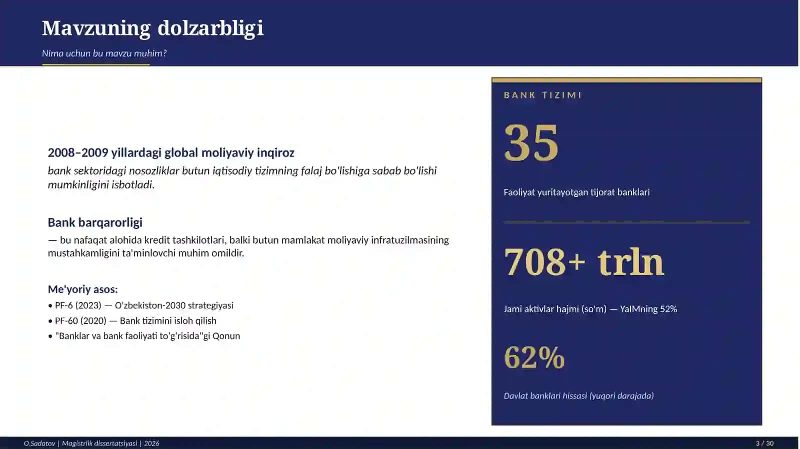 MAGISTRLIK DISSERTATSIYASI HIMOYASI 3