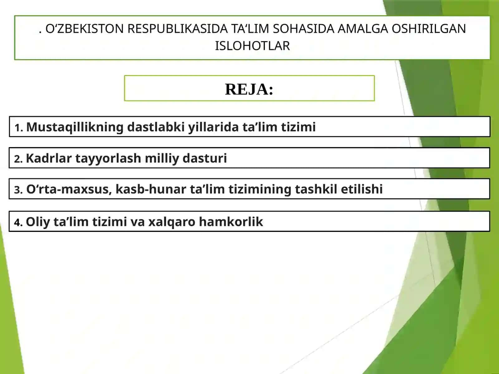 O‘zbekistonning eng yangi tarixi 3