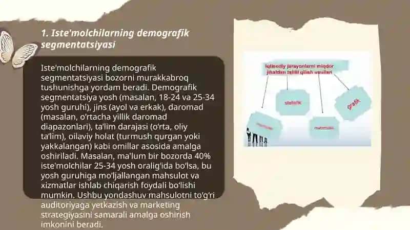 Iste'mol bozorlarini segmentatsiyalash xususiyatlari 3