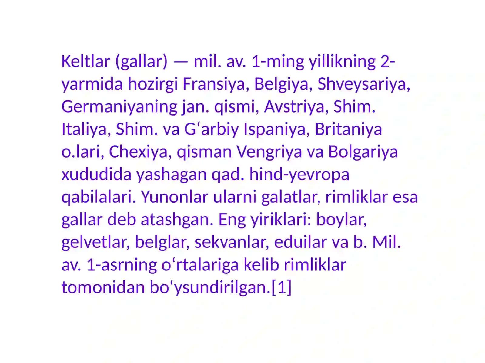 Kelt xalqlar epik ijodi: bardlar va filidlar tomonidan ijodetilgan 3
