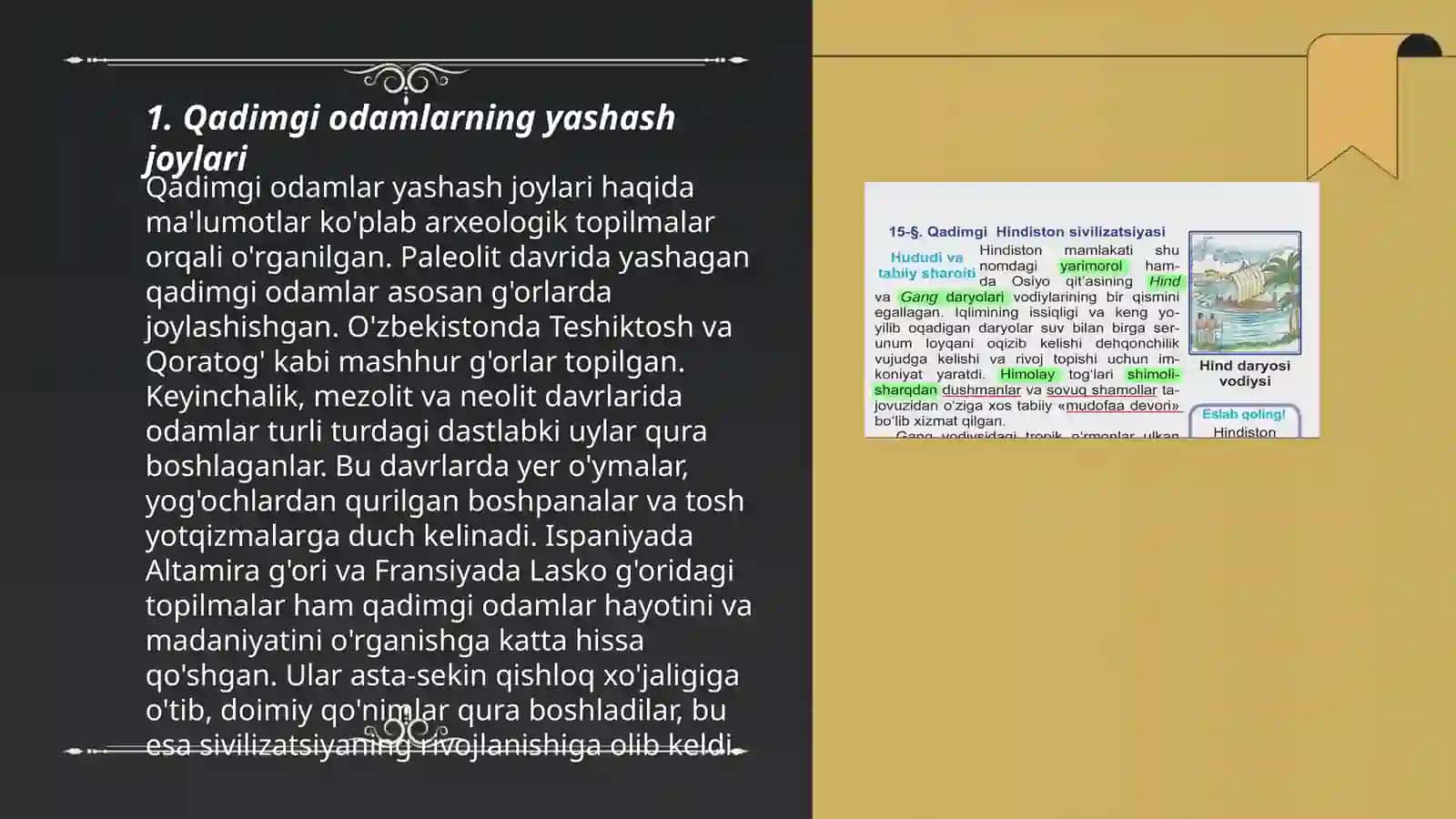 Eng qadimgi odamlar vakillari va ularning hayot tarzlari 3