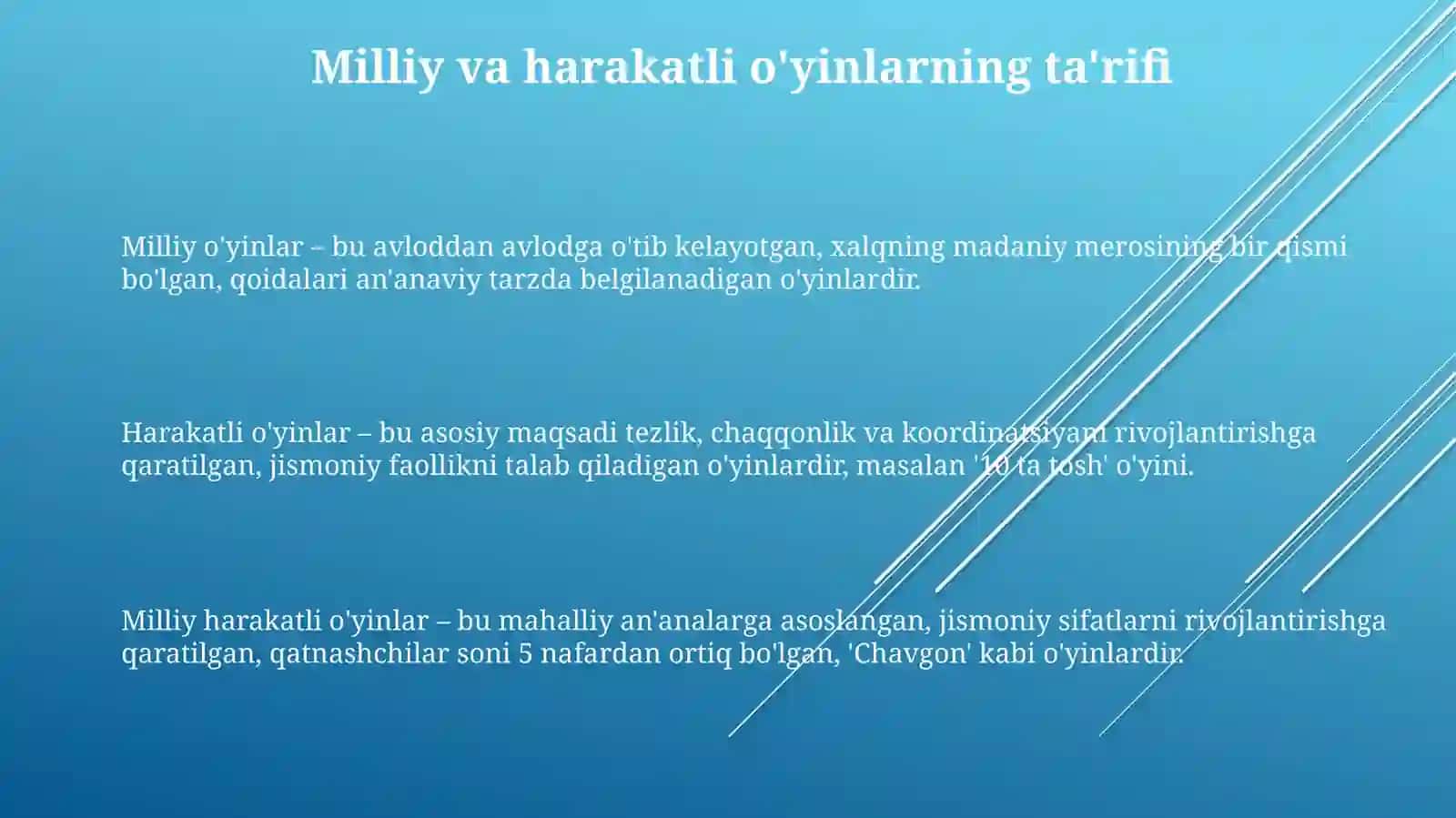 Agilityni rivojlantiruvchi milliy va harakatli o'yinlar 3