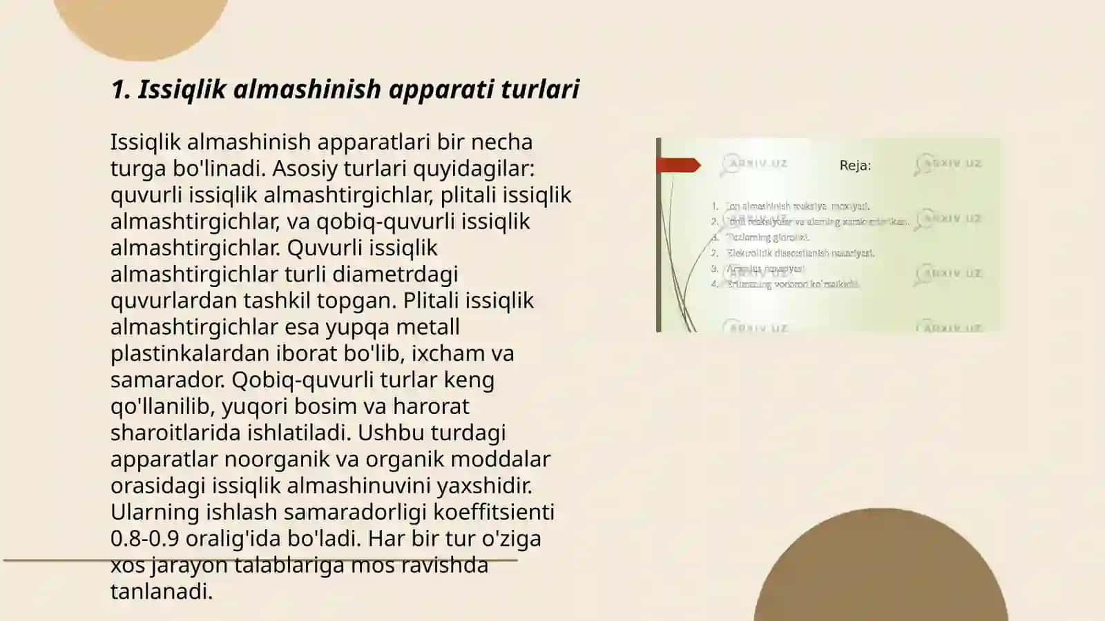 Issiqlik almashinish apparatlarini parametrlarini aniqlash 3