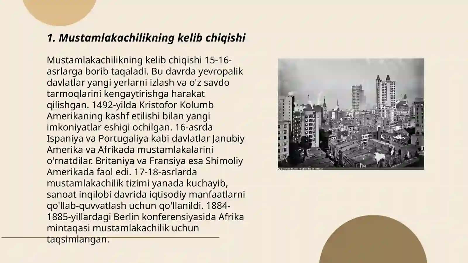 Mustamlakachilikning kelib chiqishi 3