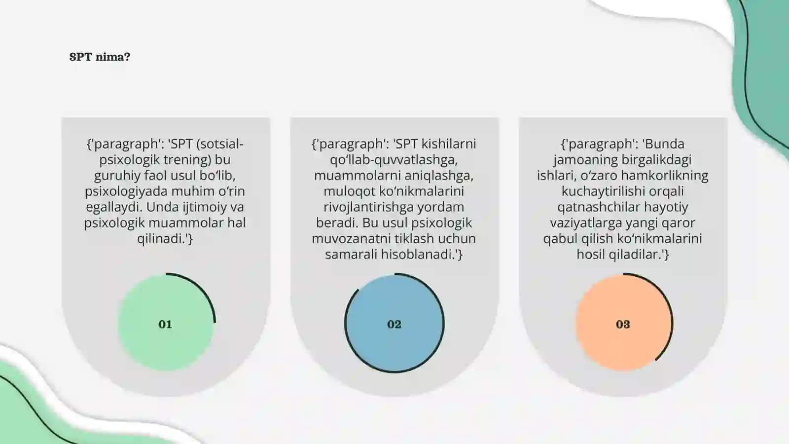 SPT (sotsial-psixologik trening) 3