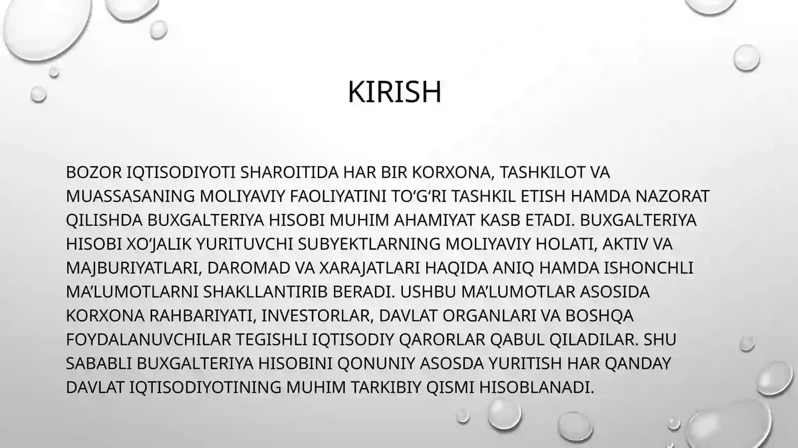 O‘zbekiston Respublikasining “Buxgalteriya hisobi” to‘g‘risidagi Qonunini o‘rganish va tavsif berish 3