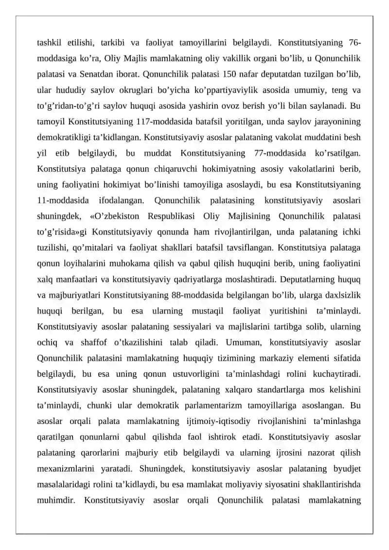 Qonunchilik palatasi reglamenti 3