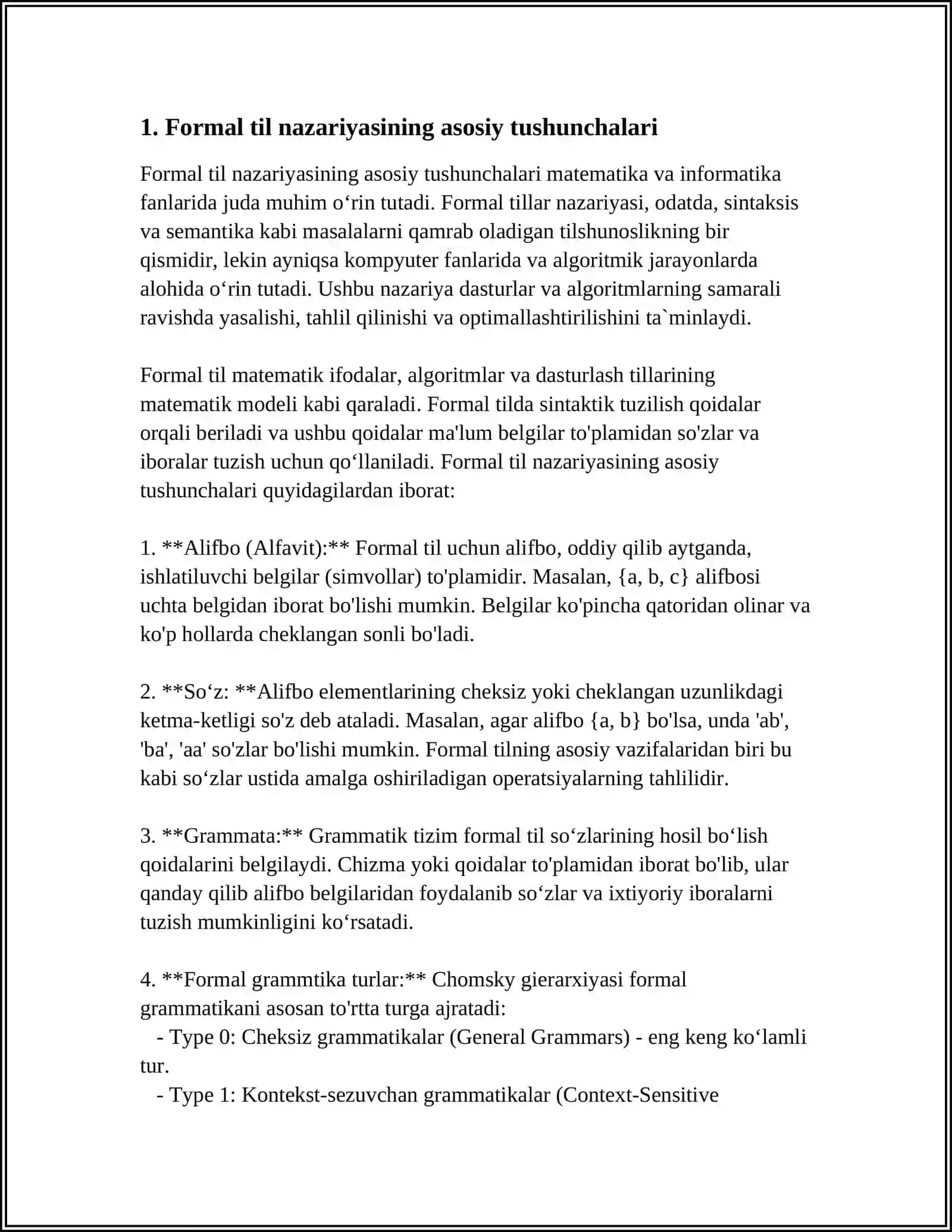 FORMAL TIL NAZARIYASI (CHOMISKIY TA'LIMOTI) 3