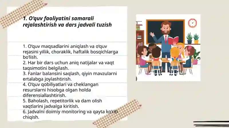 O‘quv faoliyatini samaradorligini oshirish yo‘llari 3