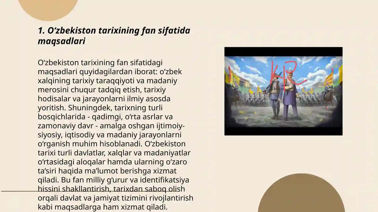 O‘zbekiston tarixi fani predmeti 3