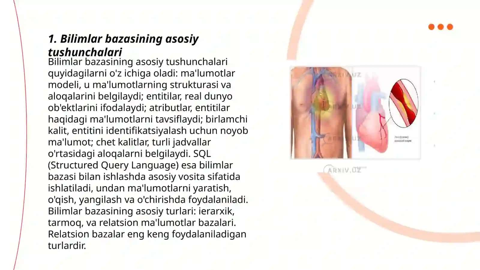 Bilimlar bazasining tuzilishi va arxitekturasi 3