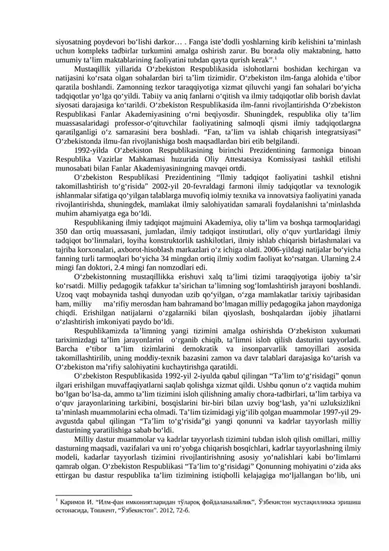O'ZBEKISTONDA TA'LIMNI RIVOJLANTRISH ISTIQBOLLARI 3