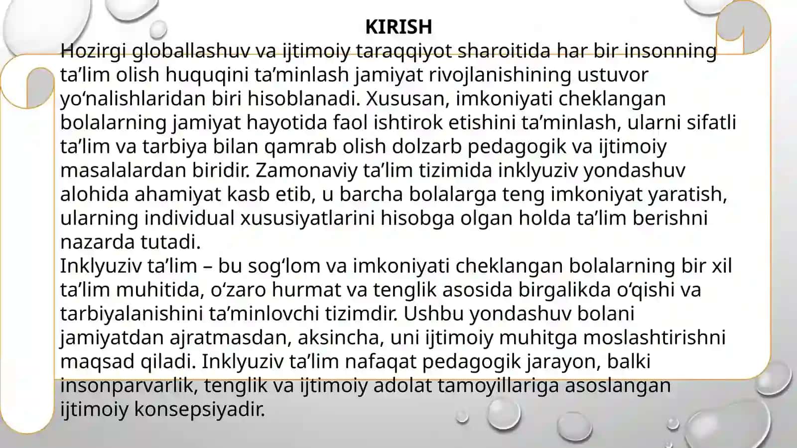 Imkoniyati cheklangan bolalarni inklyuziv ta lim va tarbiyalash konsepsiyasi 3