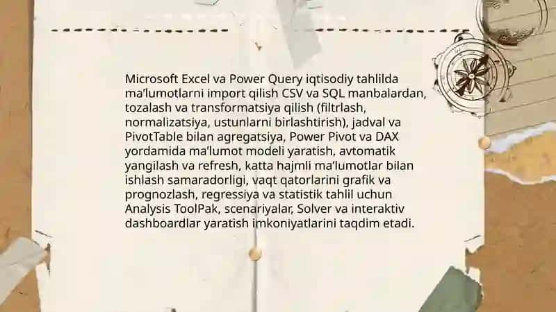 Microsoft Excel va Power Query bilan iqtisodiy tahlil 3