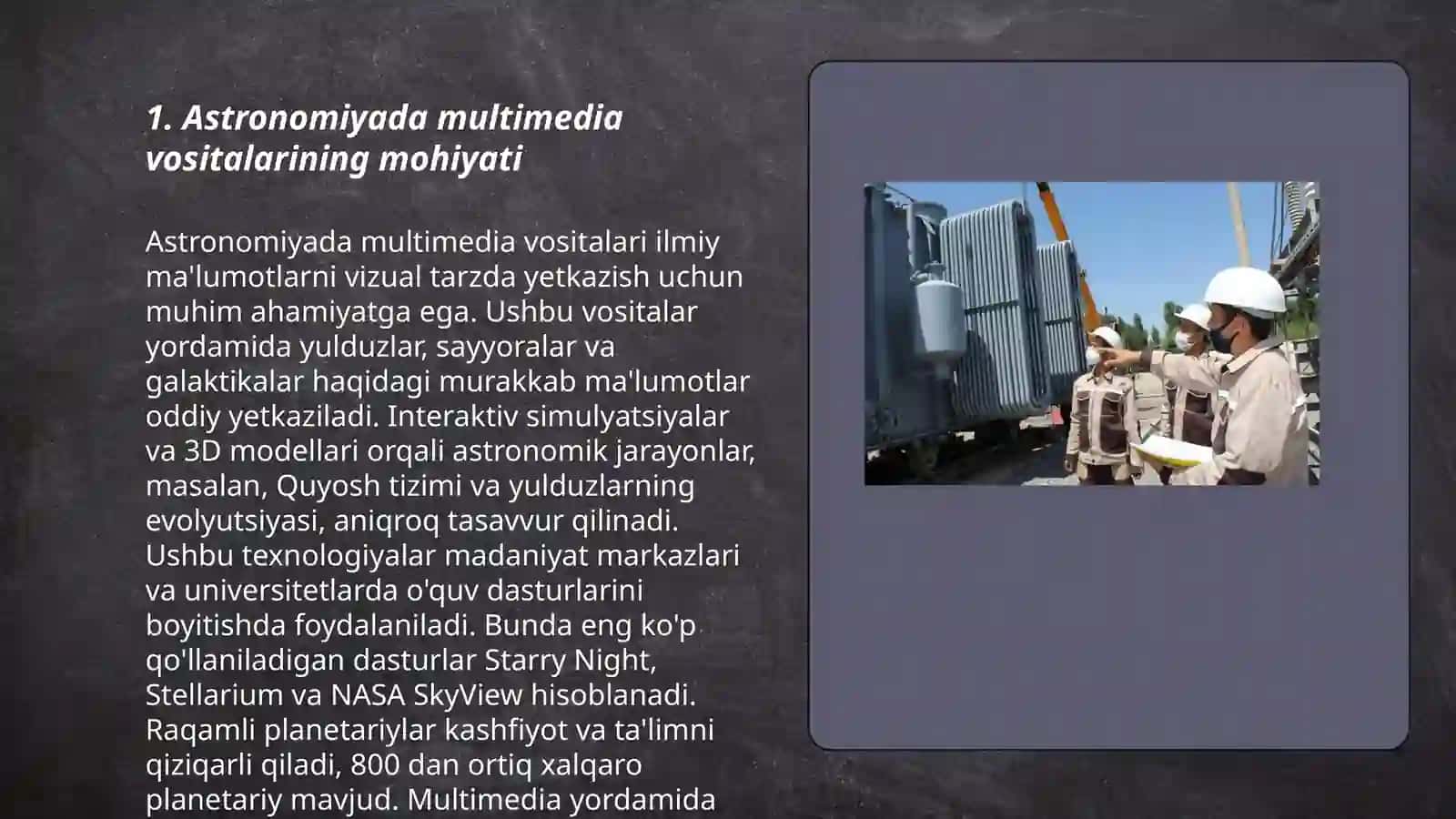 Astronimiya multimedia amaliy va laboratoriya ishlarini tashkil etish 3