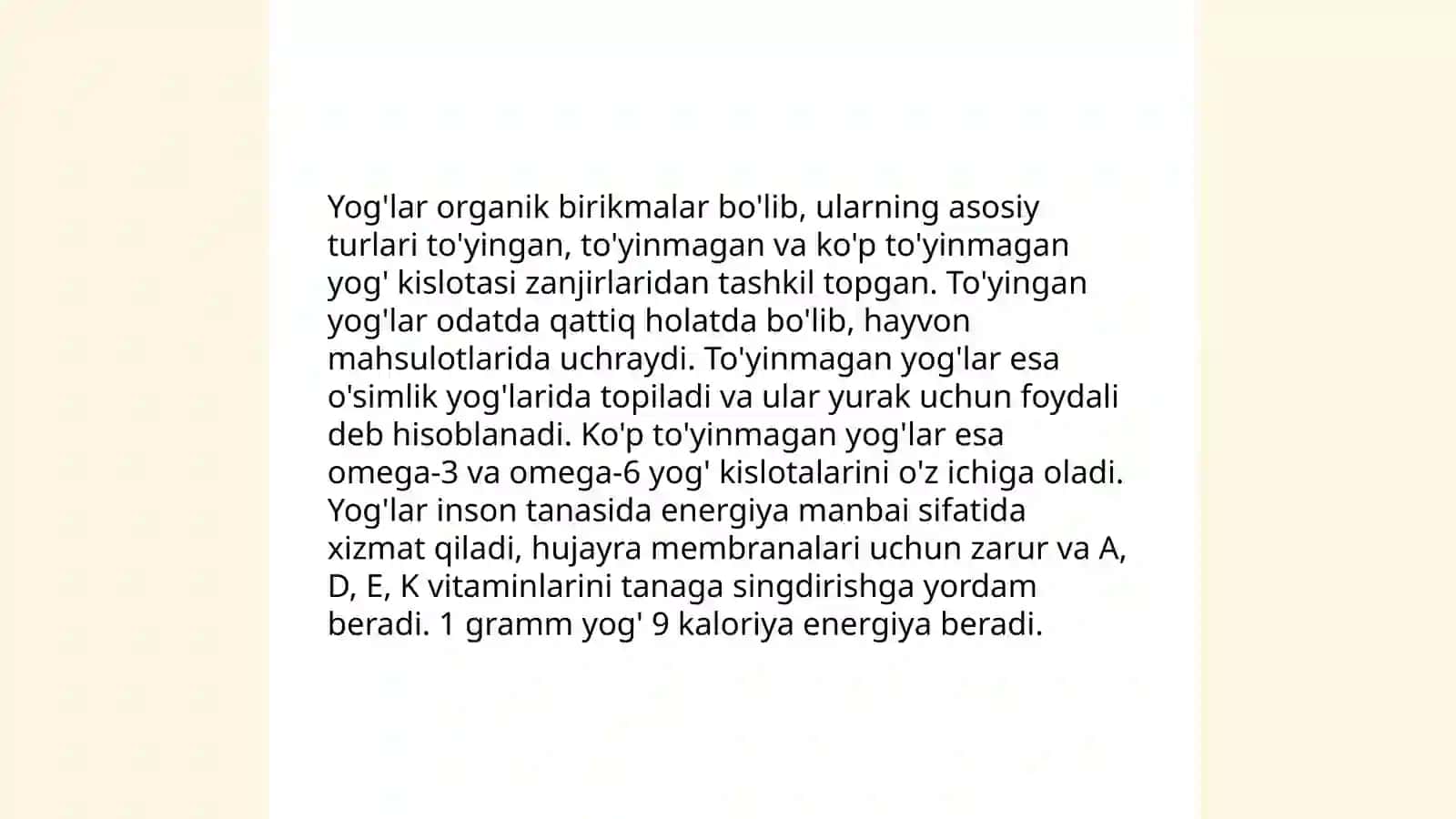 Yogʻ, moy va mum 3