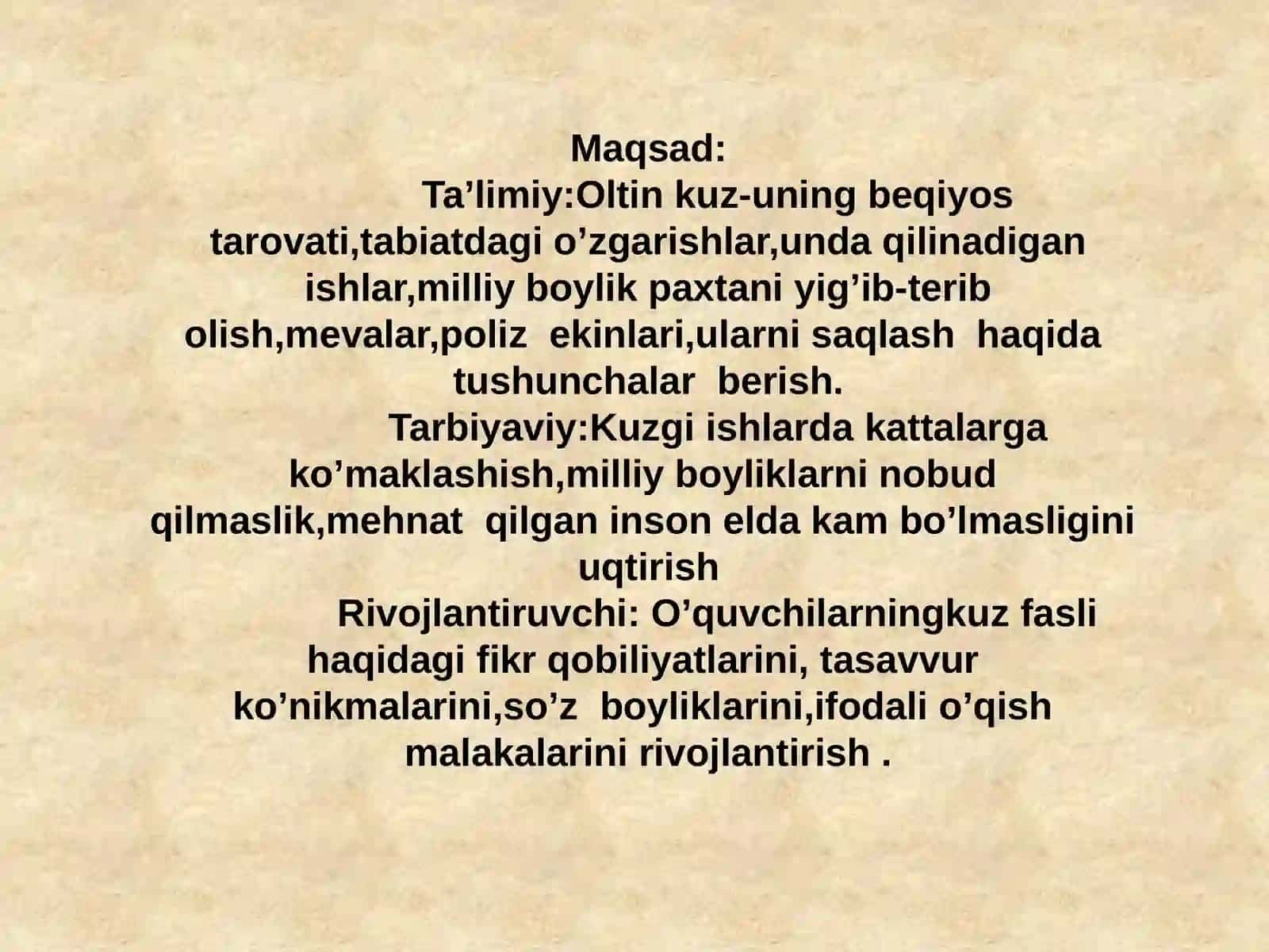 Kuz ne'matlari! 3