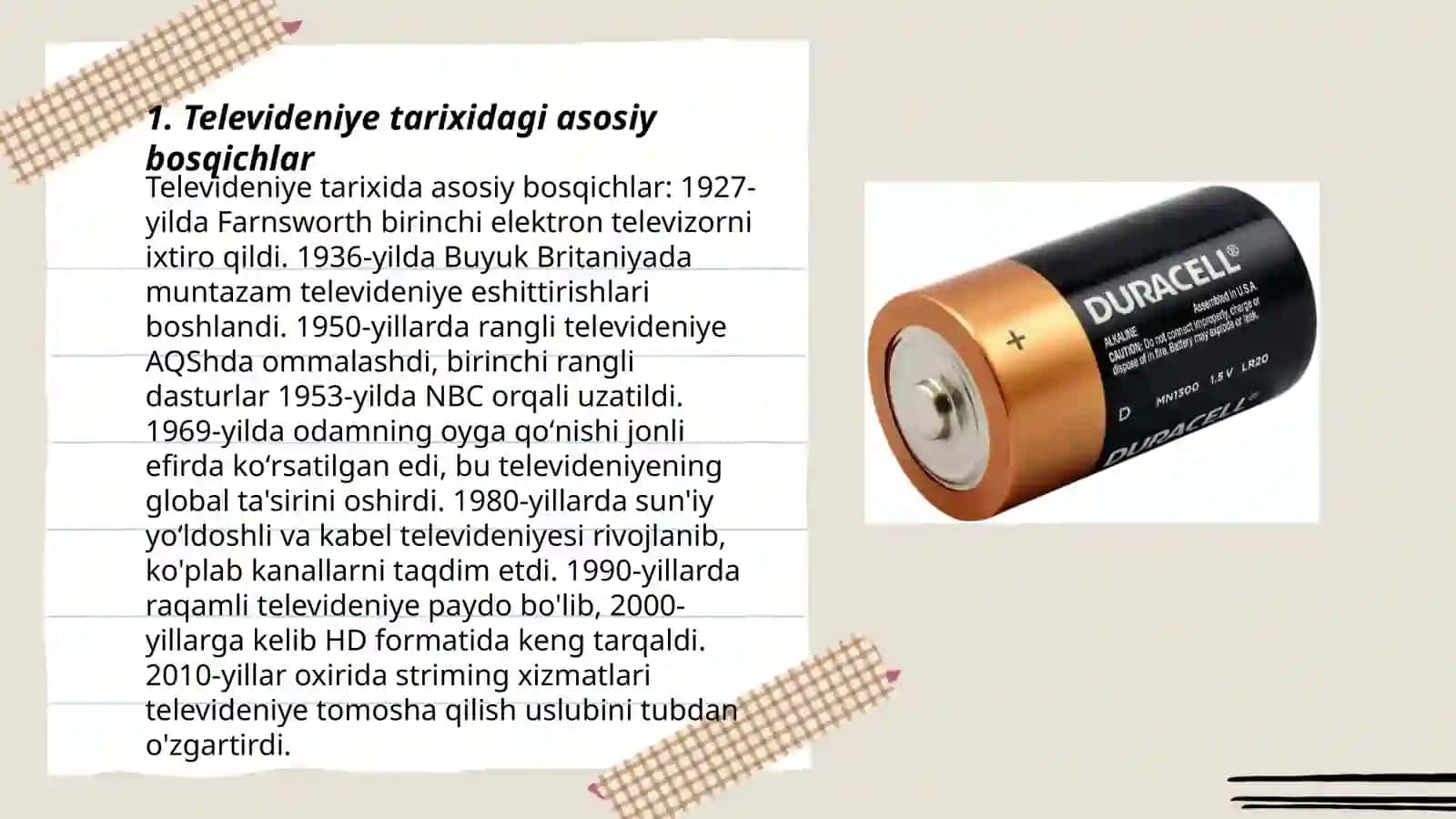 Televideniye tarixidagi asosiy bosqichlar 3