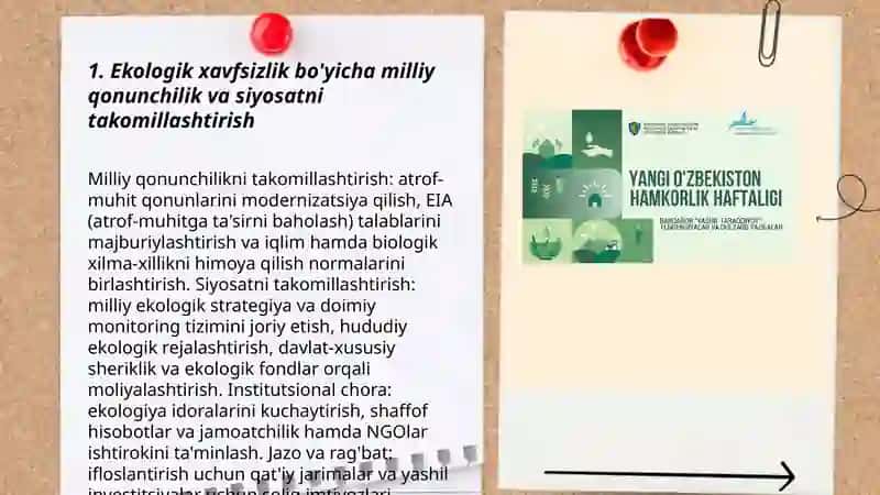 O'zbekiston Respublikasida ekologik xavfsizlikni ta'minlash 3