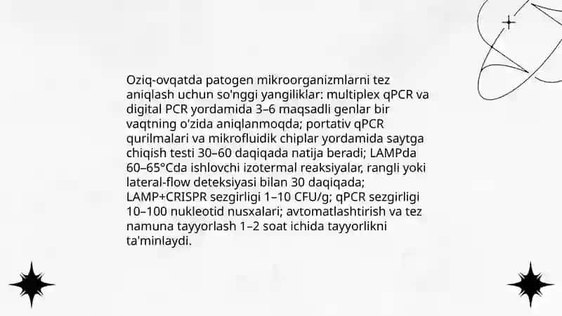 Oziq ovqat mikrobiologiyasida erishilgan yutuq va yangiliklar 3