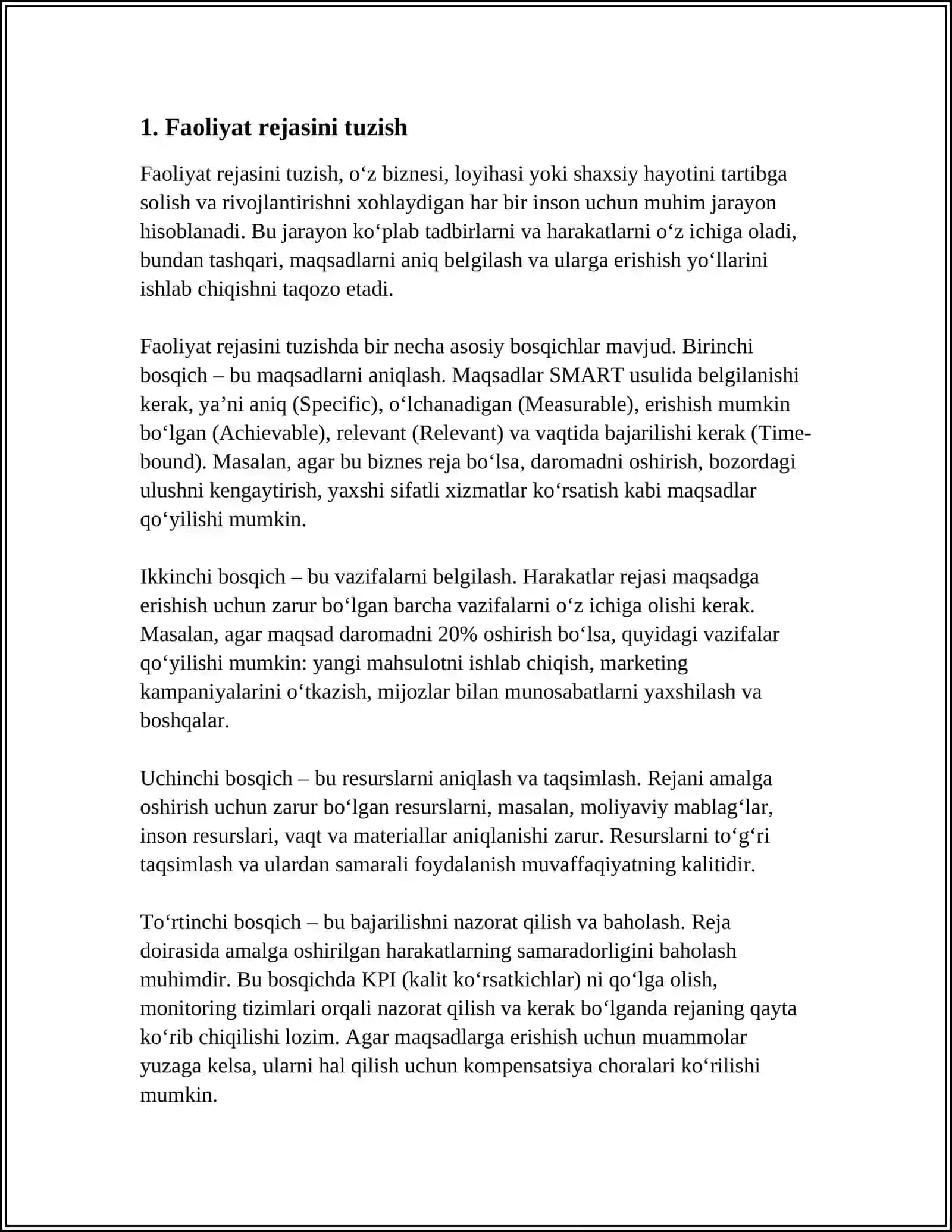 KORREKSION FAOLIYATNING TAYYORLOV BOSQICHI 3
