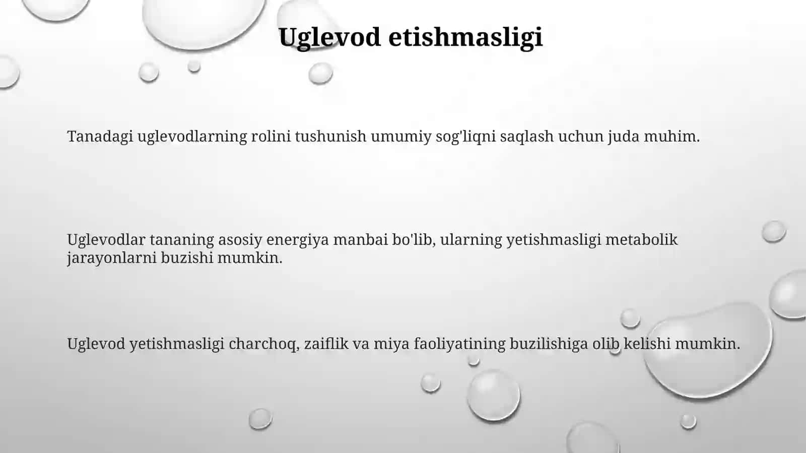 Tanadagi uglevodlar 3
