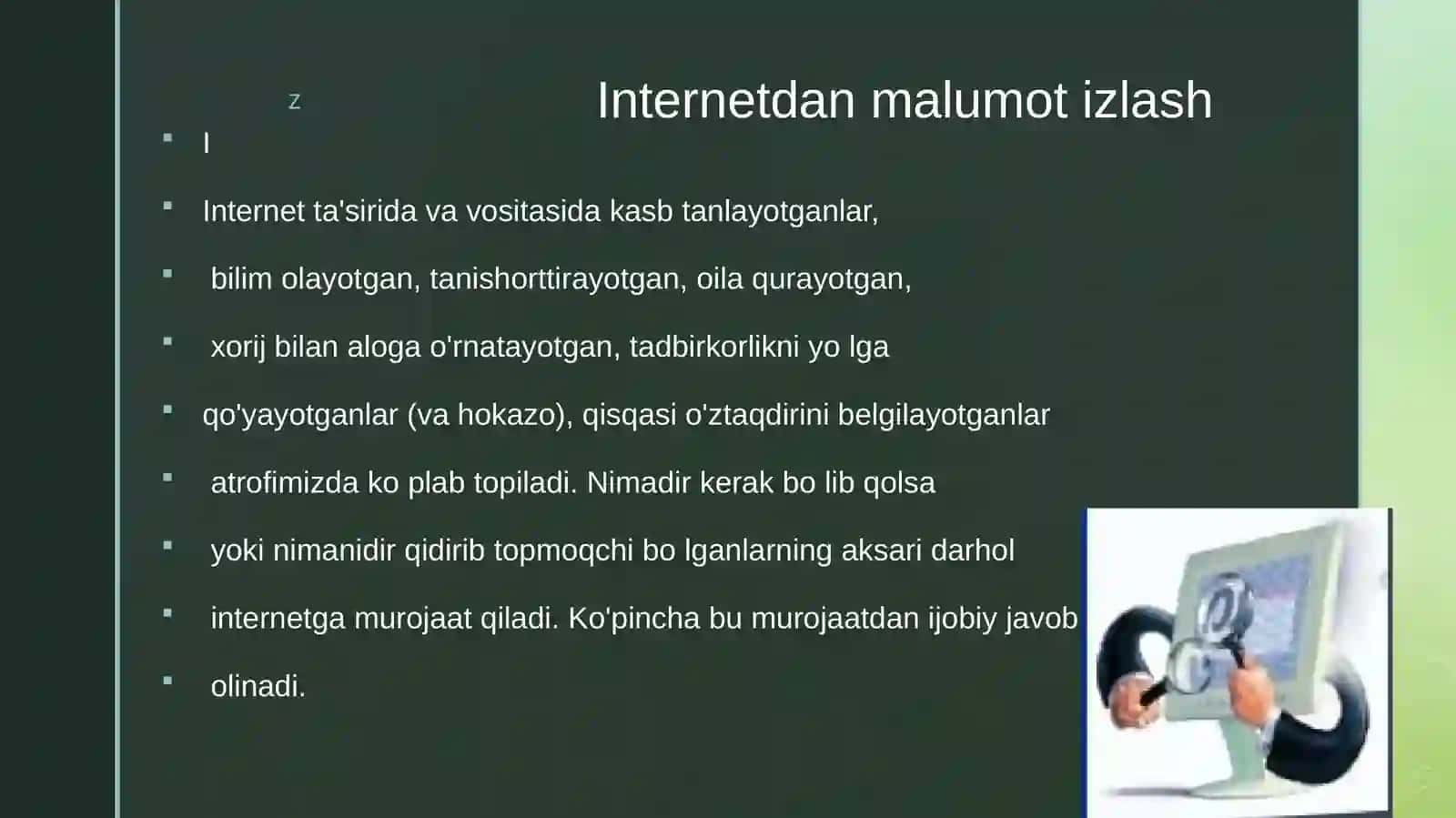 Qidiruv tizimlari.qidiruv turlari 3
