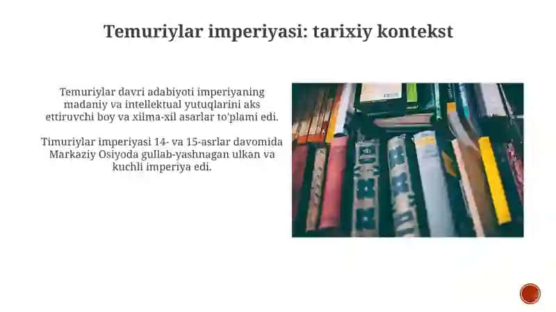 Temuriylar davri adabiyoti 3
