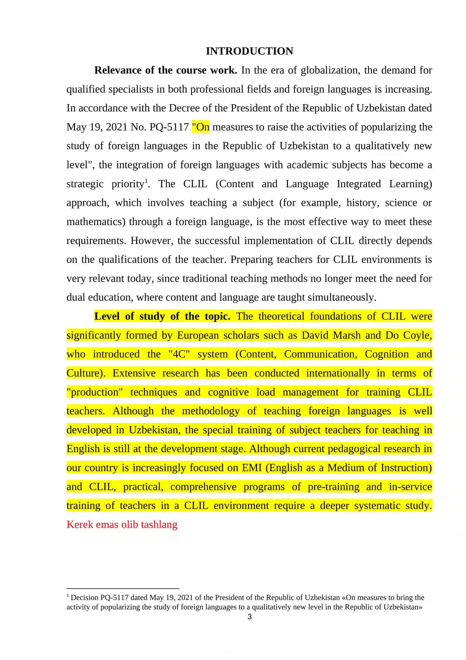 THEORETICAL FOUNDATIONS OF TEACHER TRAINING FOR CLIL ENVIRONMENTS 3