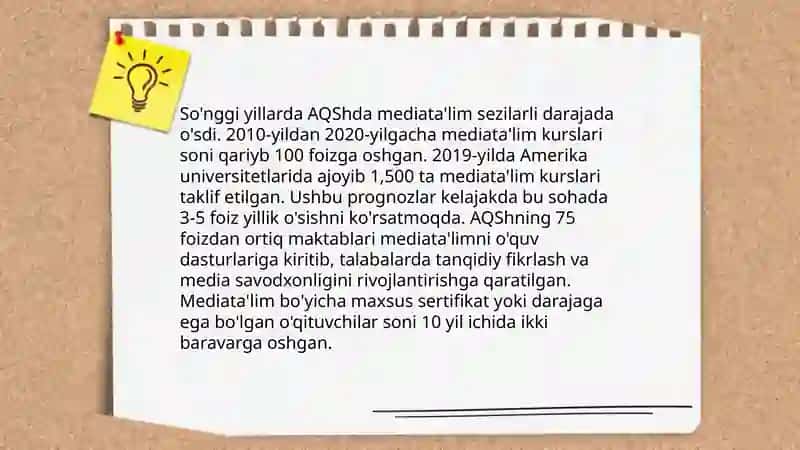 Dunyo mamlakatlaridagi mediata'lim taraqqiyoti 3