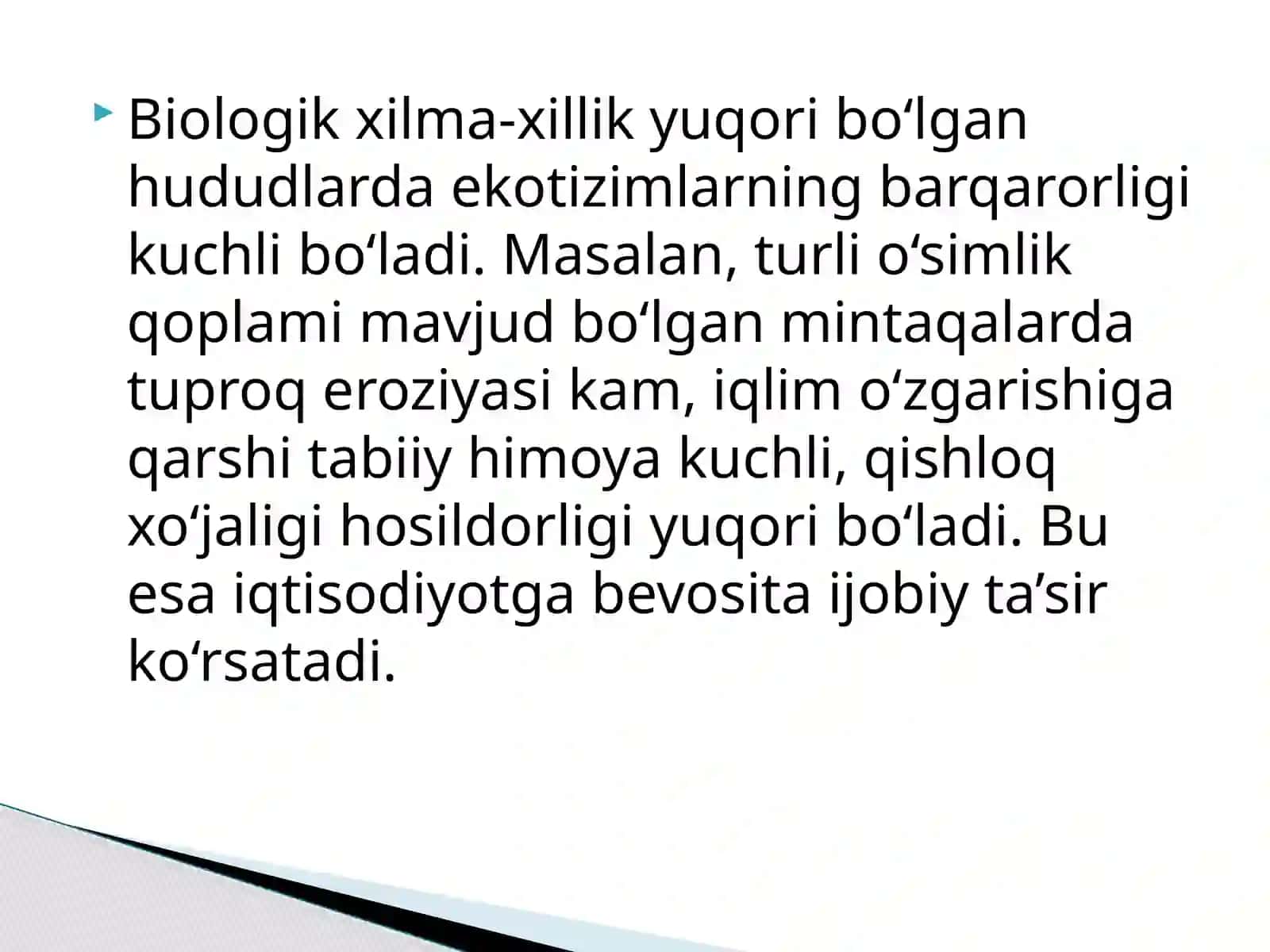 Biologik xilma-xillikning mohiyati va uning iqtisodiy ahаmiyati 3