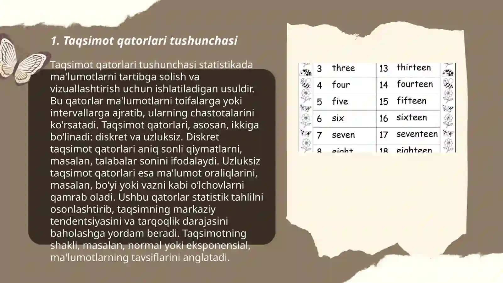 Taqsimot qatorlarni tuzish va ularni grafik tasvirlash 3