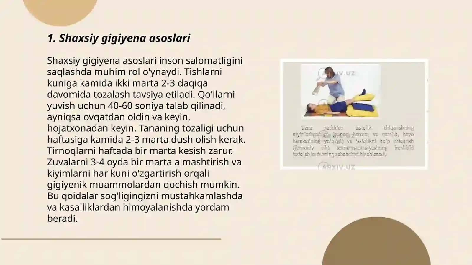 Semizlik. Sabablari va oldini olish 3