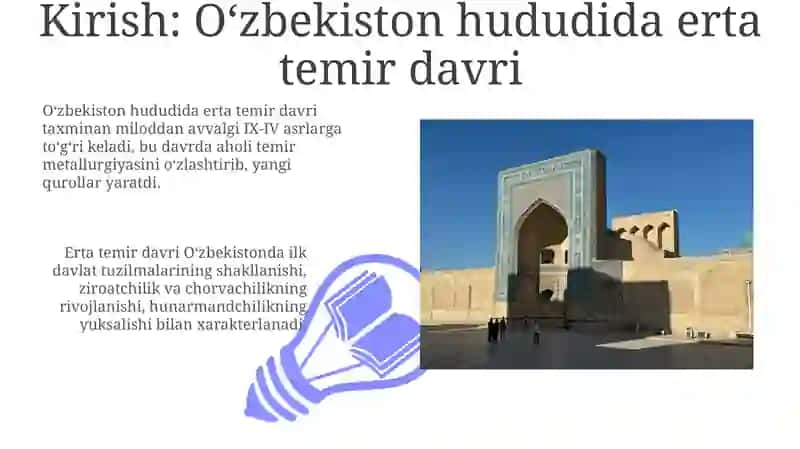 Ilk temir davri yodgorliklari O’zbekistonda 3