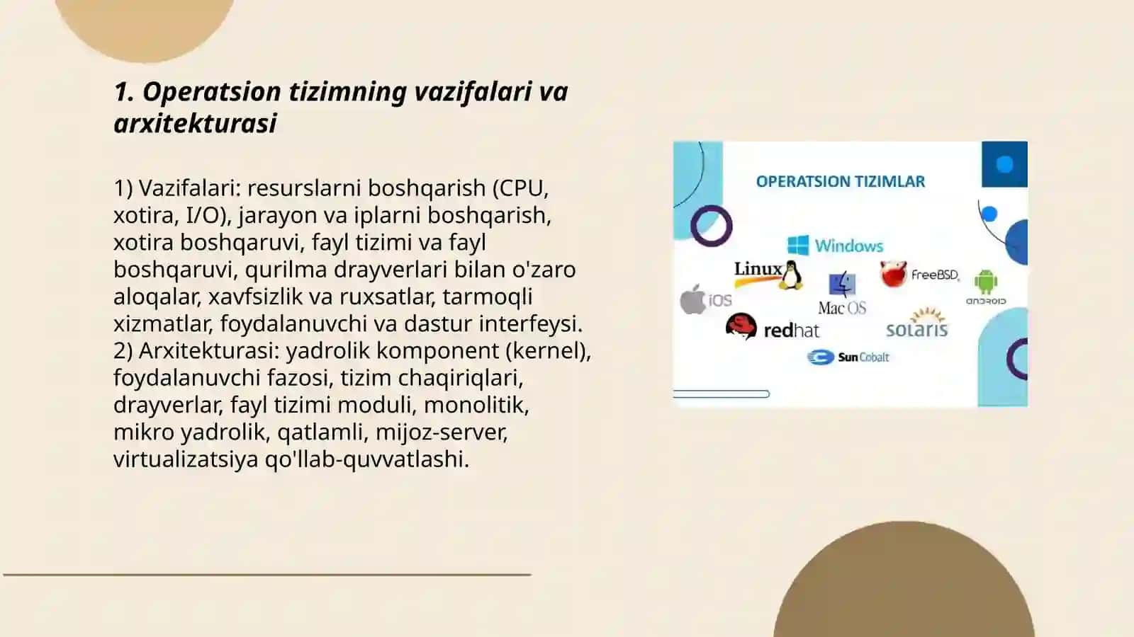 Operatsion tizimlar 3