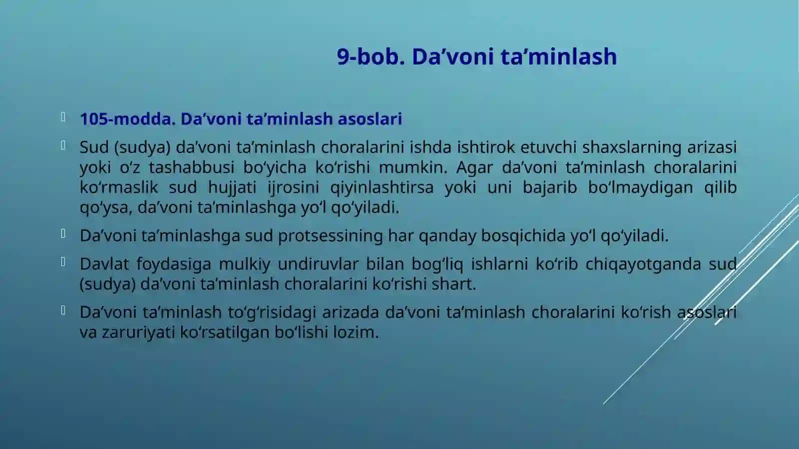 Fuqorolik sud ishlarini yuritish turlari 3