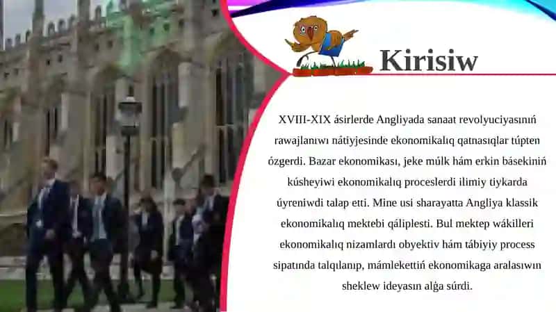 XVIII-XIX ásirlerde Angliyada sanaat revolyuciyasınıń rawajlanıwı 3