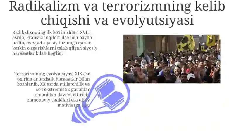 Radikalizm va terrorizm tarixi, shakllari va sabablari 3