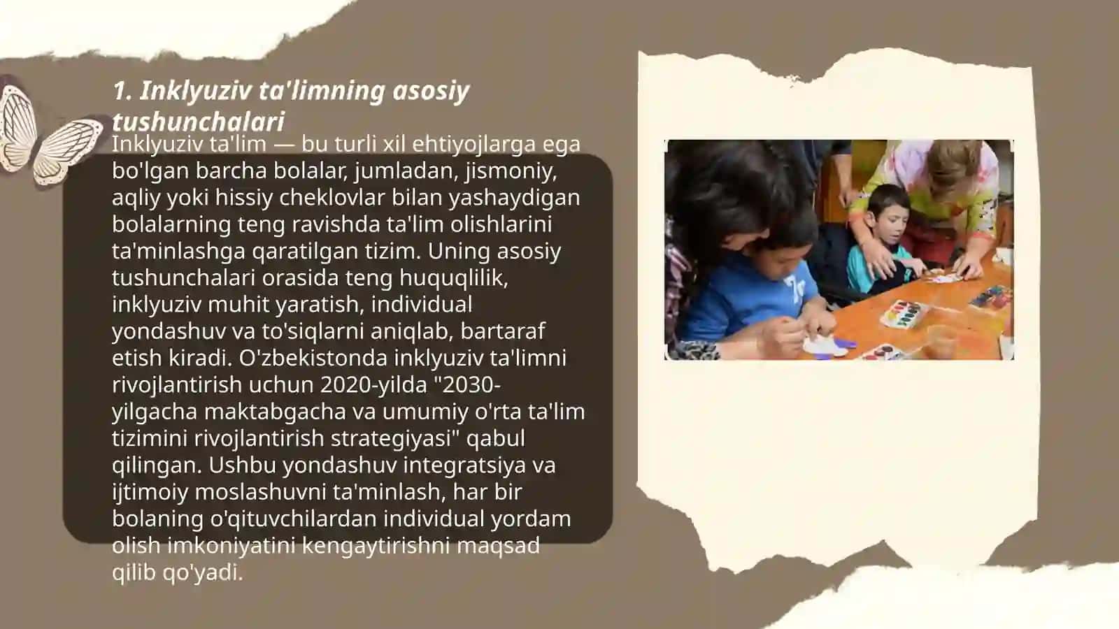 Narziqulova Gulsanamning inklyuziv ta'lim fanidan tayyorlagan taqdimoti 3